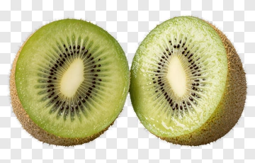 Fresh Kiwi Fruit Halves PNG