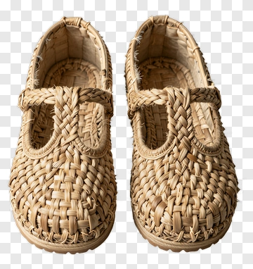 Woven Straw Shoes PNG