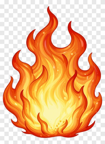 Cartoon Flame PNG
