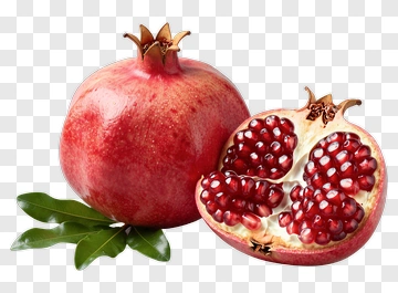 Pomegranate With Exposed Seeds PNG