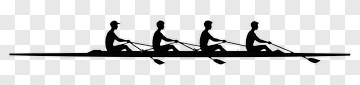 Rowing Team In Action PNG