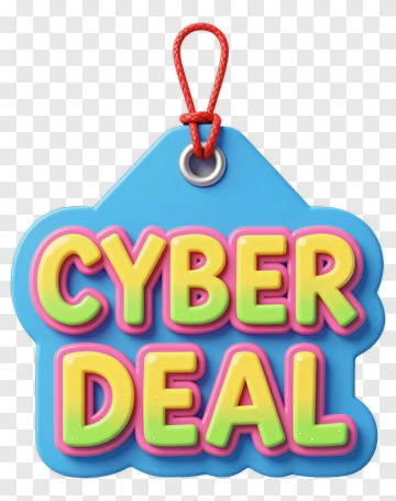 Cyber Deal Tag PNG