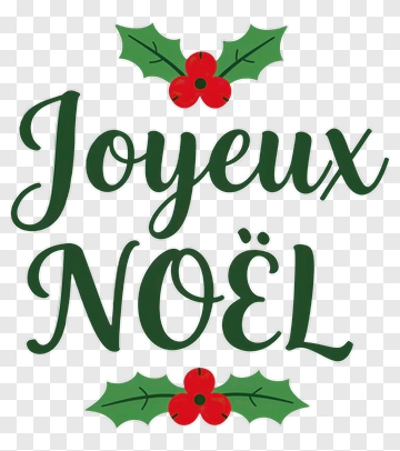 Joyeux Noël Holiday Greeting PNG