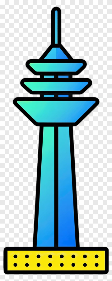 Colorful Tower Icon PNG