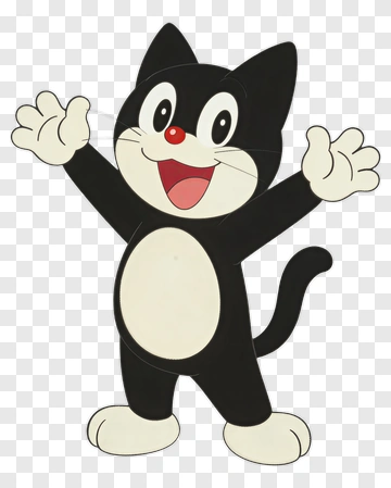 Cartoon Cat With Open Arms PNG