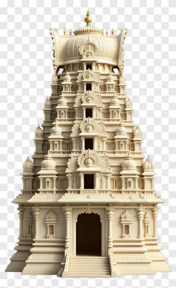 Intricate Temple Structure PNG