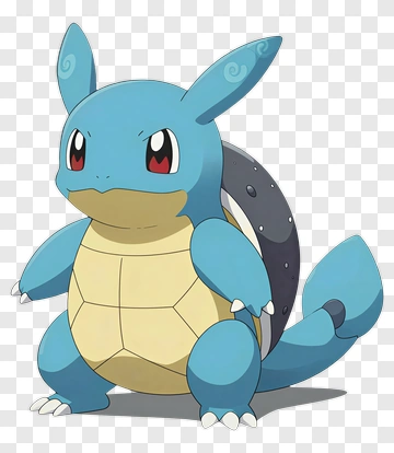Cartoon Squirtle Character PNG