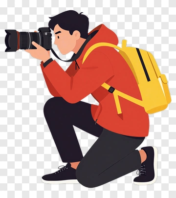 Photographer Taking A Picture PNG