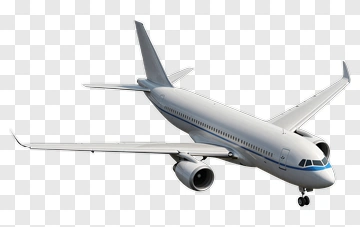 Commercial Airplane In Flight PNG