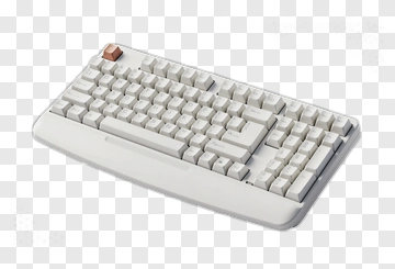 White Mechanical Keyboard PNG