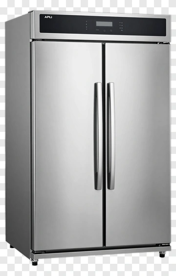 Stainless Steel Refrigerator PNG