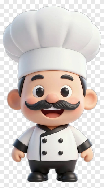 Cartoon Chef Smiling PNG
