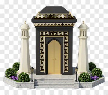 Architectural Monument With Greek Design PNG