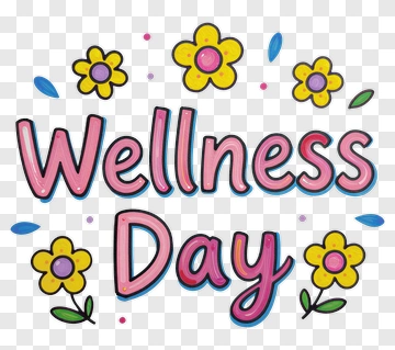 Wellness Day With Flowers PNG