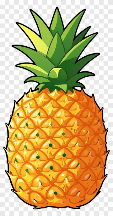 Cartoon Pineapple PNG