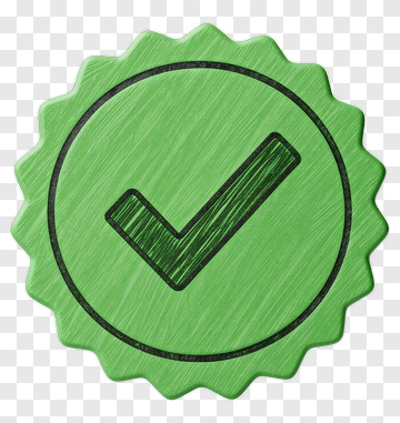 Green Check Mark Badge PNG