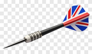 Dart With Union Jack Design PNG