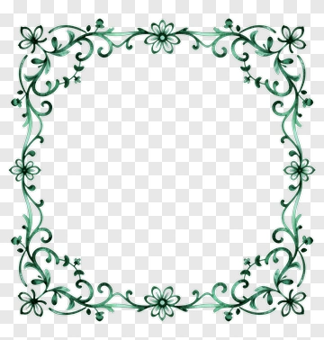 Floral Decorative Frame PNG