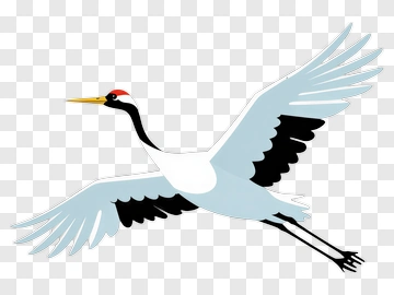 Flying Crane PNG