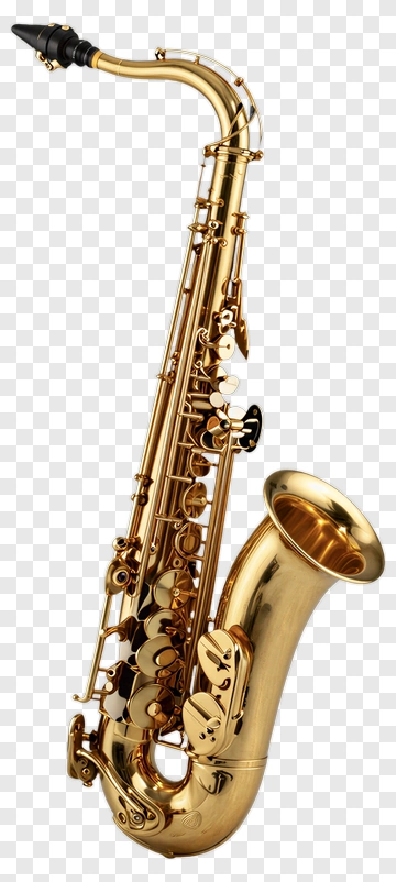 Gold Saxophone PNG