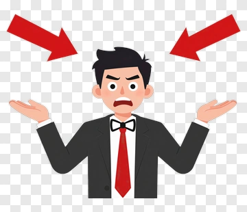 Confused Businessman Gesturing With Hands PNG