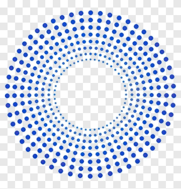 Blue Circular Dot Pattern PNG