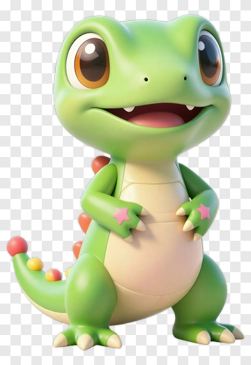 Cartoon Dinosaur Character PNG