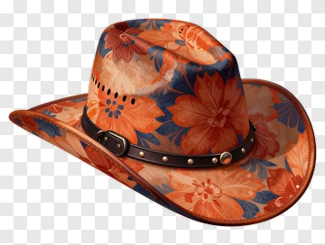 Floral Cowboy Hat PNG