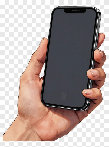 Hand Holding A Smartphone PNG