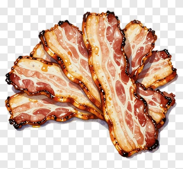 Cooked Bacon Strips PNG