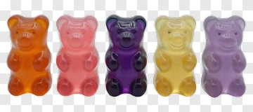 Colorful Gummy Bears PNG