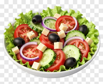 Fresh Salad With Vegetables And Cheese PNG
