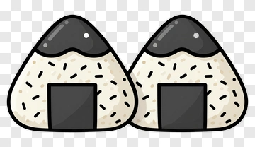 Cartoon Onigiri Rice Balls PNG