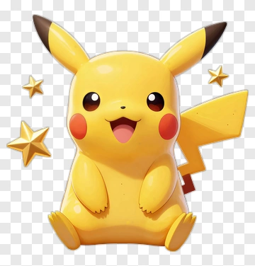 Pikachu With Stars PNG