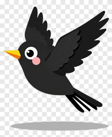 Cartoon Bird Flying PNG