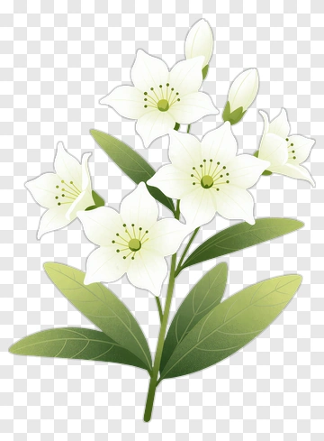 White Flower Bouquet PNG
