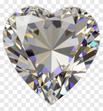 Heart-Shaped Diamond PNG