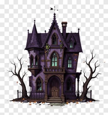 Haunted Gothic House PNG