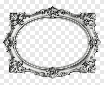 Vintage Ornate Picture Frame PNG