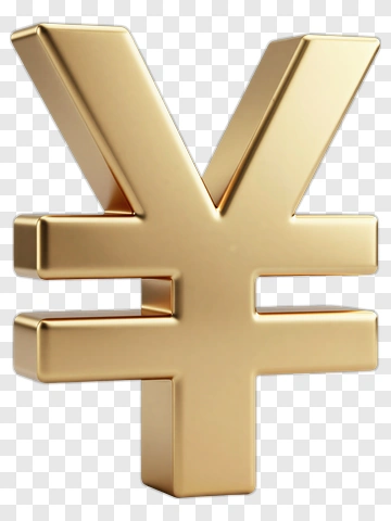 Gold Yen Symbol PNG