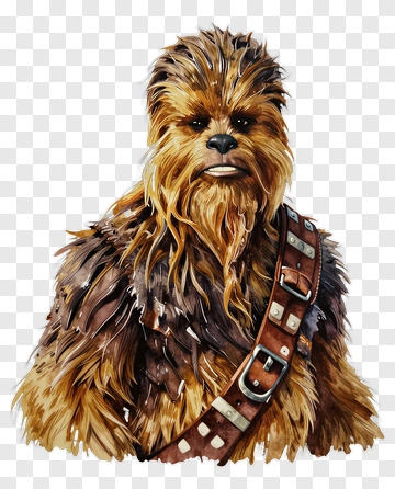 Chewbacca Character Portrait PNG