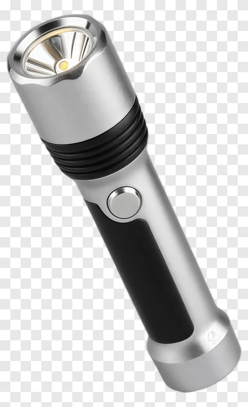 Metal Flashlight PNG