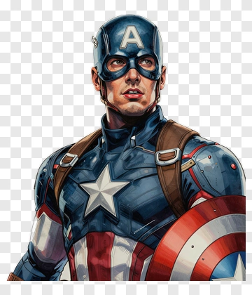Superhero Holding A Shield PNG