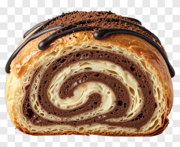Chocolate Swirl Pastry PNG
