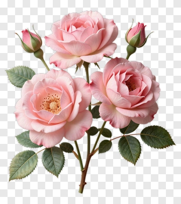 Pink Rose Bouquet PNG