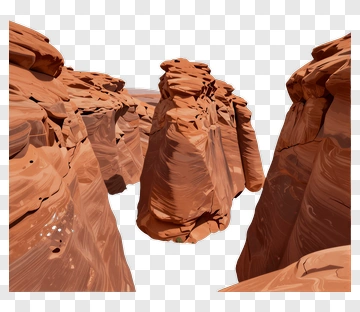 Rocky Canyon Landscape PNG