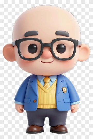 Cartoon Teacher Character PNG