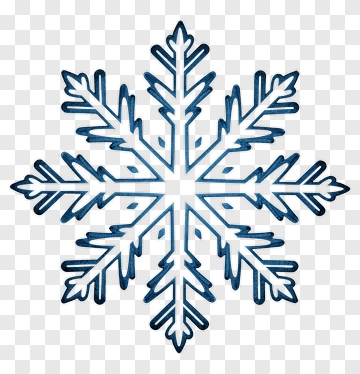 Blue Snowflake PNG