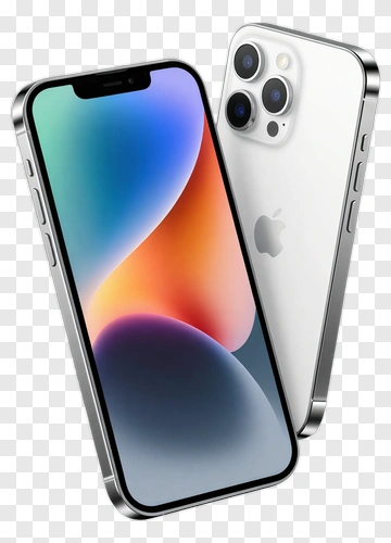 Smartphone With Colorful Display PNG