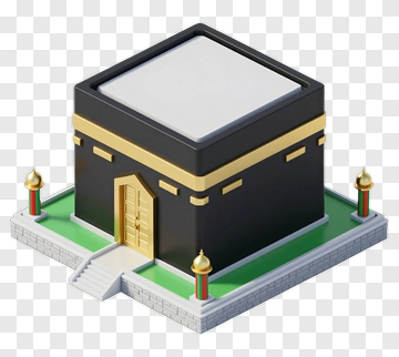 3D Kaaba Structure PNG